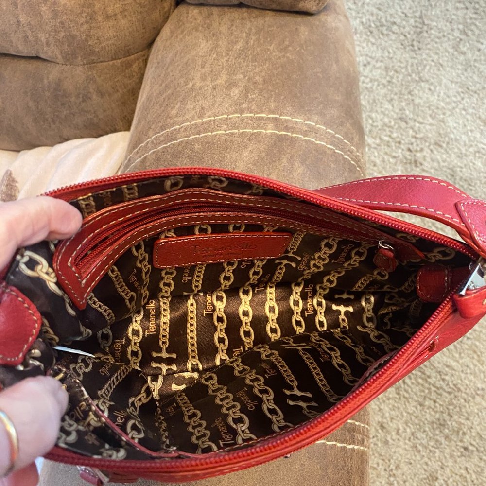 Tignanello Red Purse - Picture 6 of 16